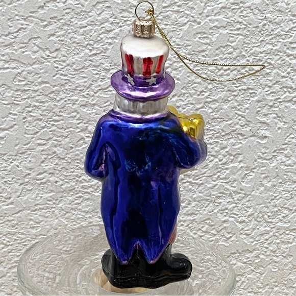Vintage Summit Uncle Sam Hand Blown Mercury Glass Christmas Ornament - Picture 8 of 12